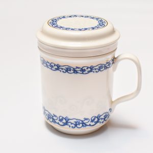 Porcelain Infuser Cup (With Ivy Design)