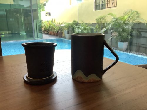 Zen Style Ceramic Tea Infuser Cup (Black) photo review